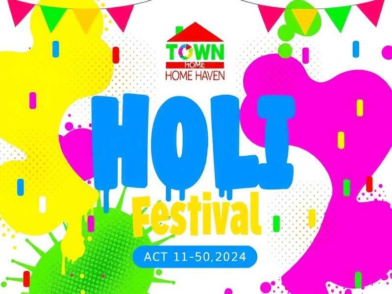 Holi Festival Event in My Town Home Haven